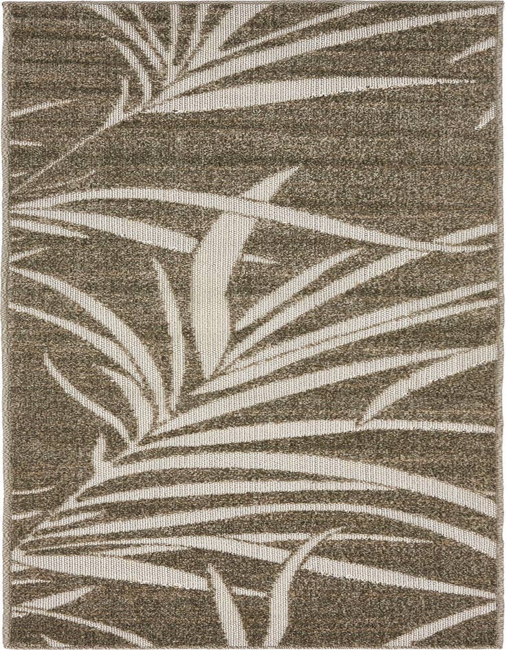 Detail image of 2' x 6' Easy-Clean Botanical Indoor / Outdoor Runner Rug