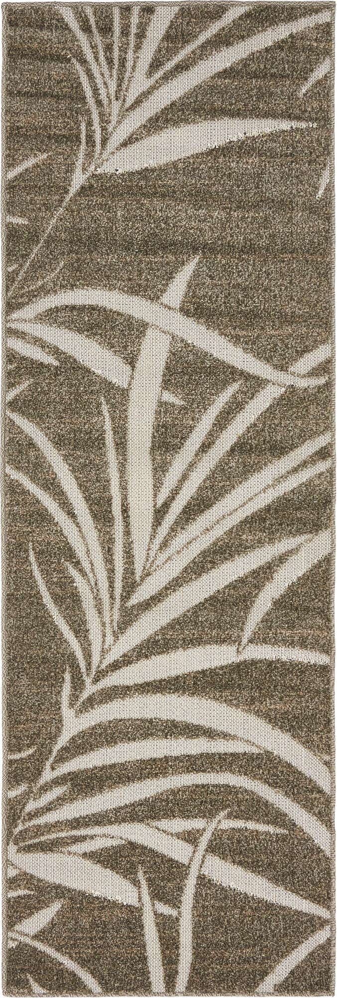 2' x 6' Easy-Clean Botanical Indoor / Outdoor Runner Rug