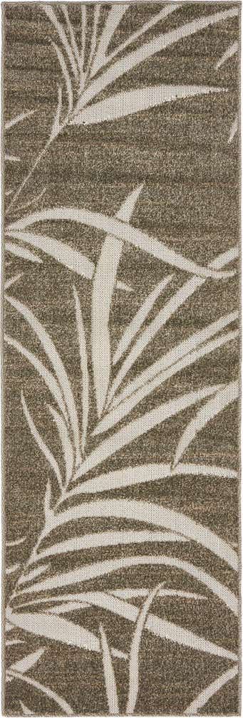 2' x 6' Easy-Clean Botanical Indoor / Outdoor Runner Rug