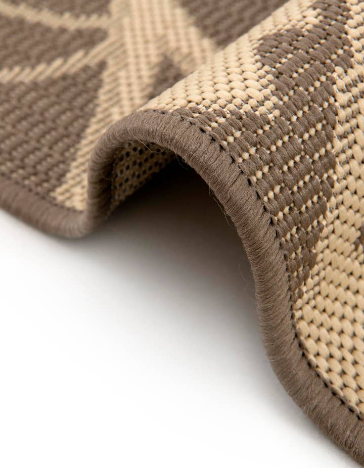 Detail image of 2' x 6'  Washable Botanical Indoor / Outdoor Runner Rug