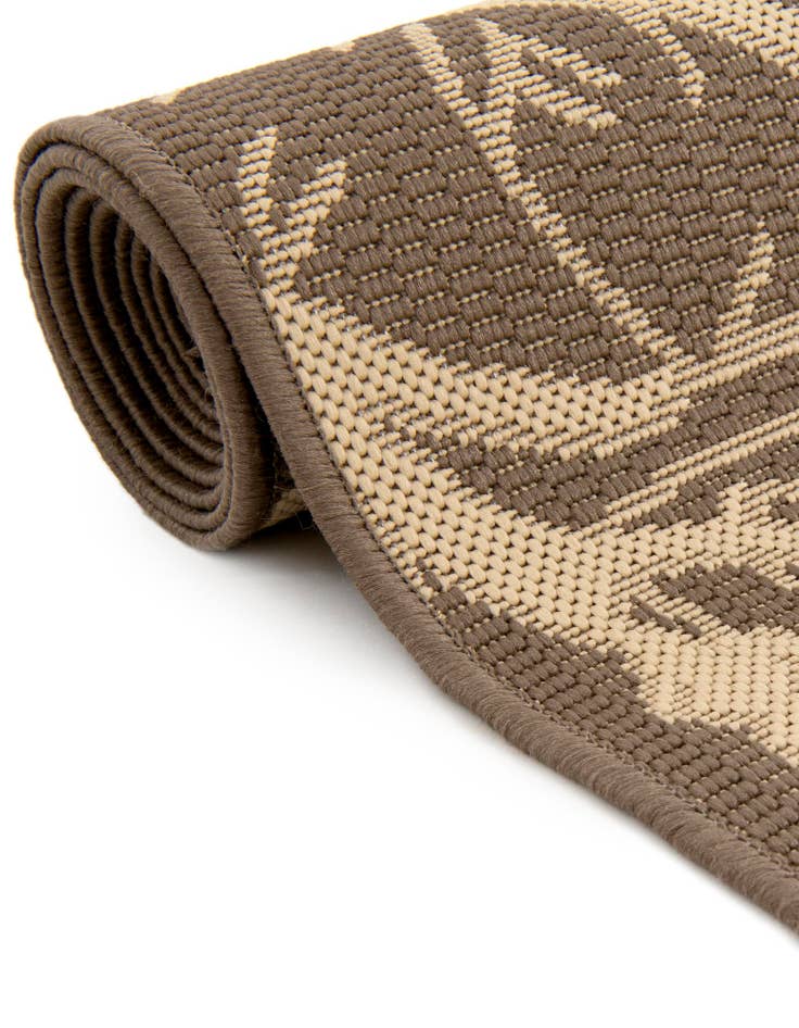 Detail image of 2' x 6'  Washable Botanical Indoor / Outdoor Runner Rug