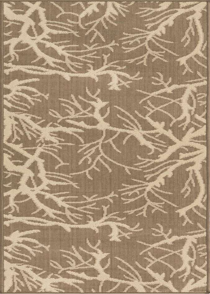 2' x 6' Easy-Clean Botanical Indoor / Outdoor Runner Rug