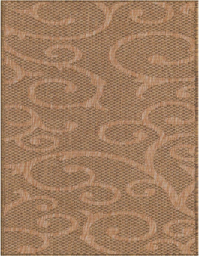 Detail image of 2' x 6' Easy-Clean Botanical Indoor / Outdoor Runner Rug