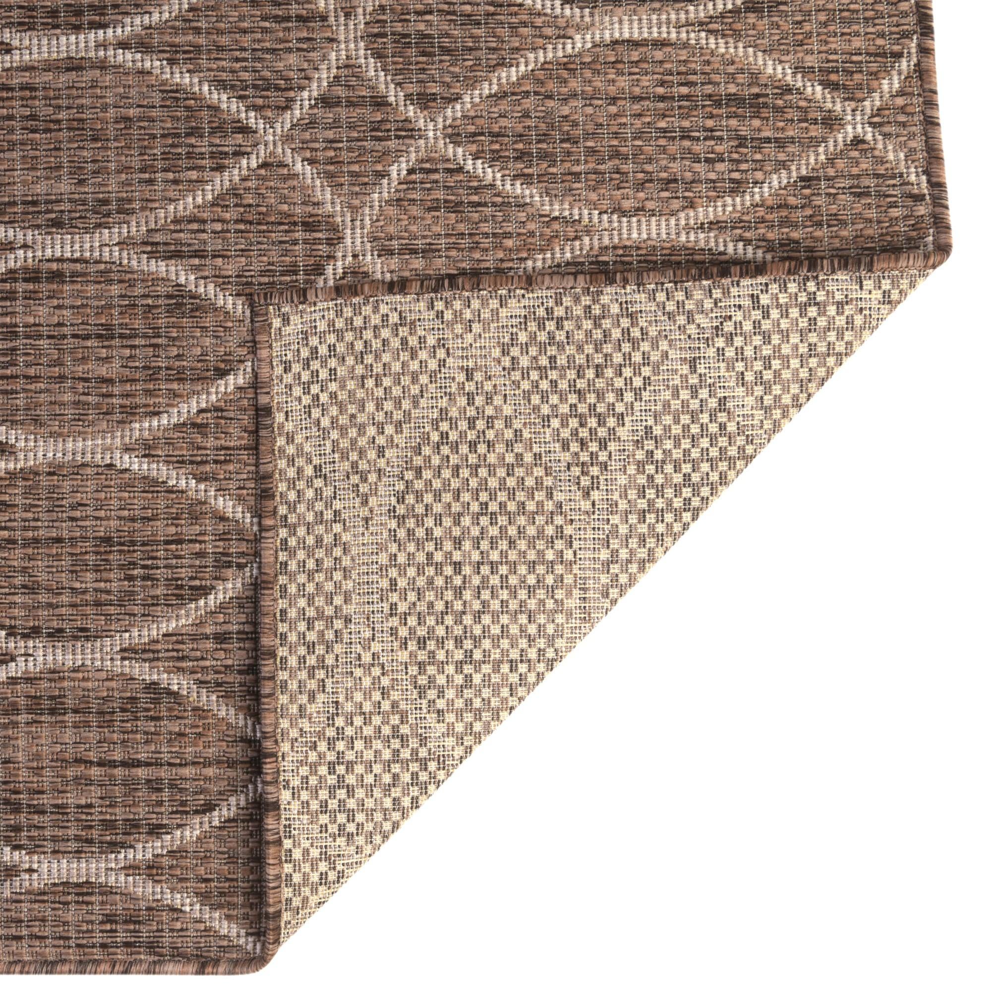 2' x 8' Easy-Clean Lattice Indoor / Outdoor Runner Rug