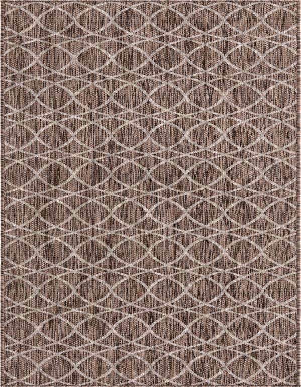 2' 7 x 10' Easy-Clean Lattice Indoor / Outdoor Runner Rug