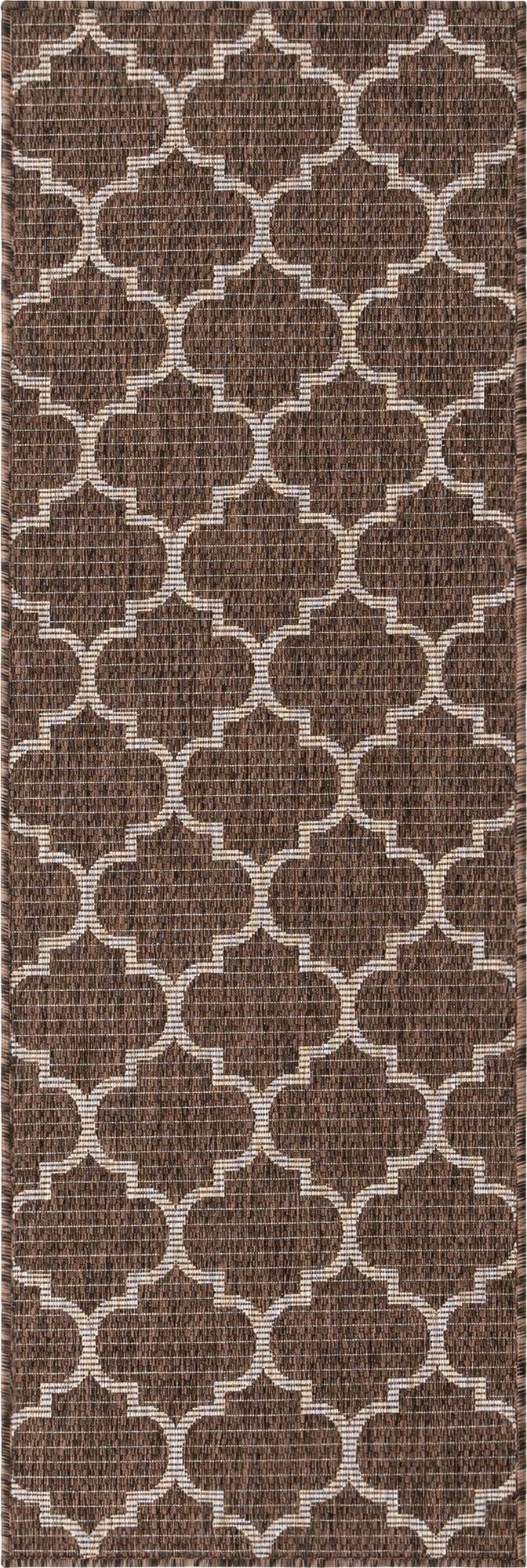 2' x 6' Washable Lattice Indoor / Outdoor Runner Rug