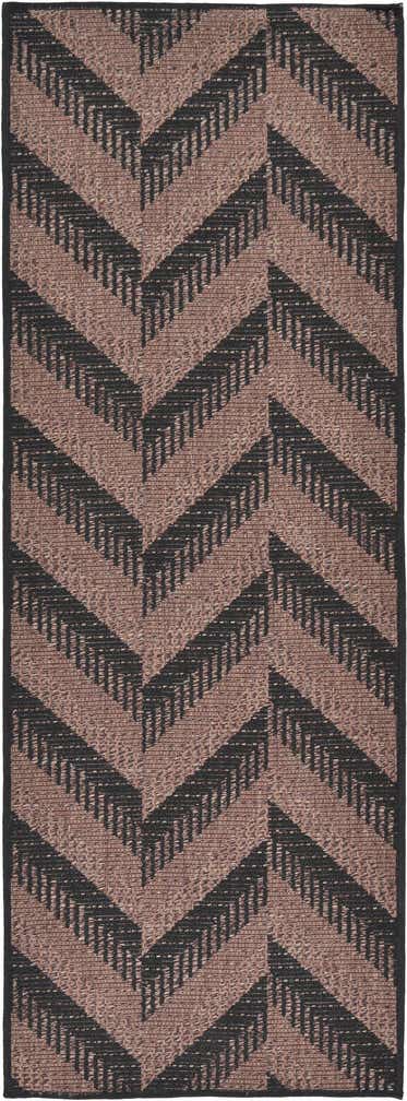 2' 2 x 6' Easy-Clean Modern Indoor / Outdoor Runner Rug