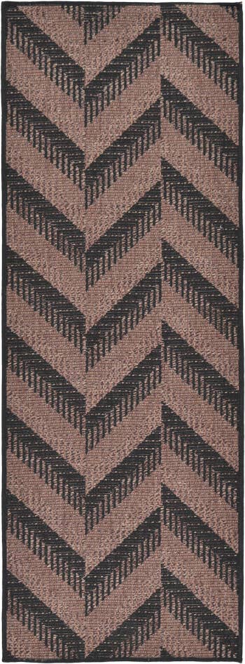 Detail image of 2' 2 x 6' Easy-Clean Modern Indoor / Outdoor Runner Rug