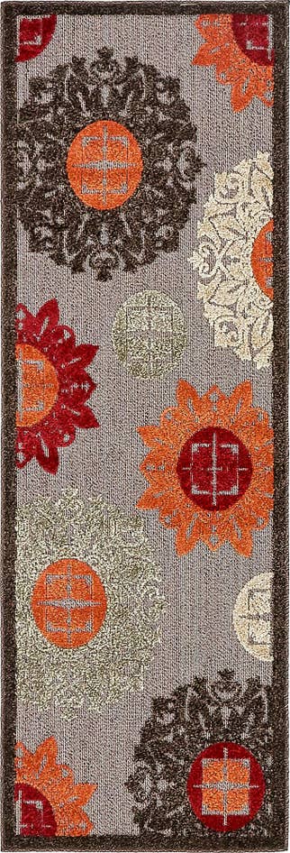 Detail image of 2' x 6' Easy-Clean Modern Indoor / Outdoor Runner Rug