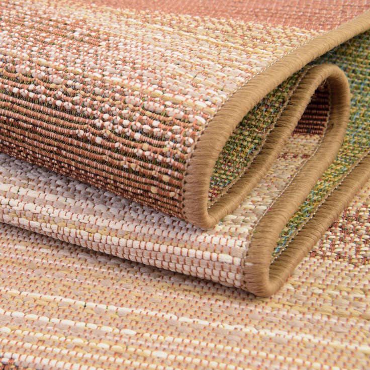 Detail image of 2' x 6' Easy-Clean Modern Indoor / Outdoor Runner Rug