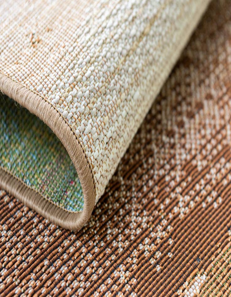 Detail image of 2' 7 x 5' 3  Washable Modern Indoor / Outdoor Runner Rug