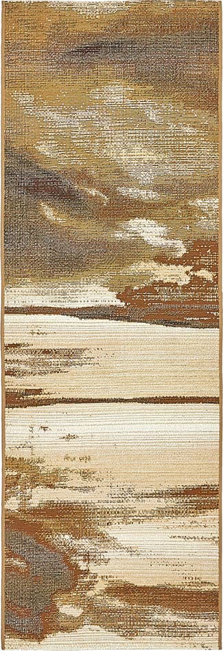 Detail image of 2' x 6' Easy-Clean Modern Indoor / Outdoor Runner Rug