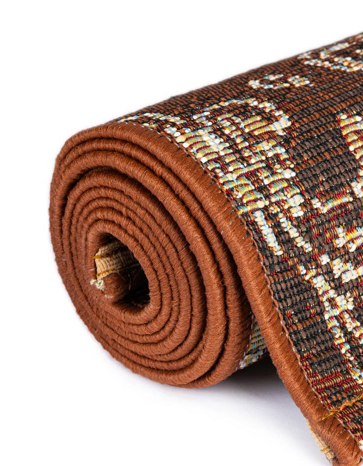 Detail image of 2' x 6'  Washable Modern Indoor / Outdoor Runner Rug