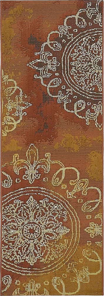 2' x 6' Easy-Clean Modern Indoor / Outdoor Runner Rug