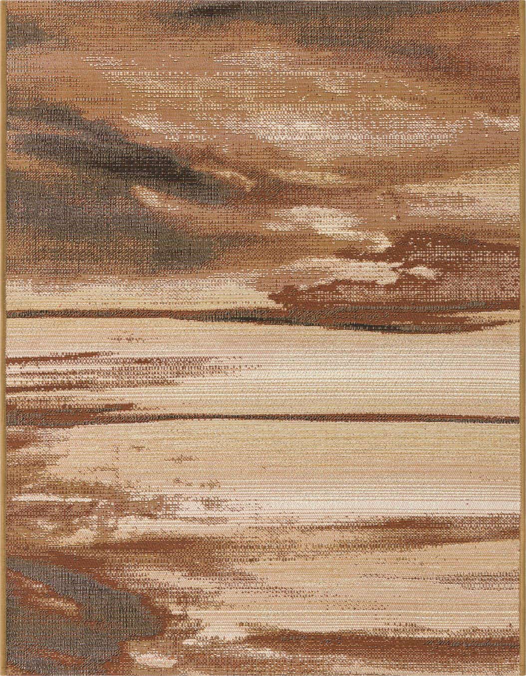 2' 7 x 5' 3 Easy-Clean Modern Indoor / Outdoor Runner Rug