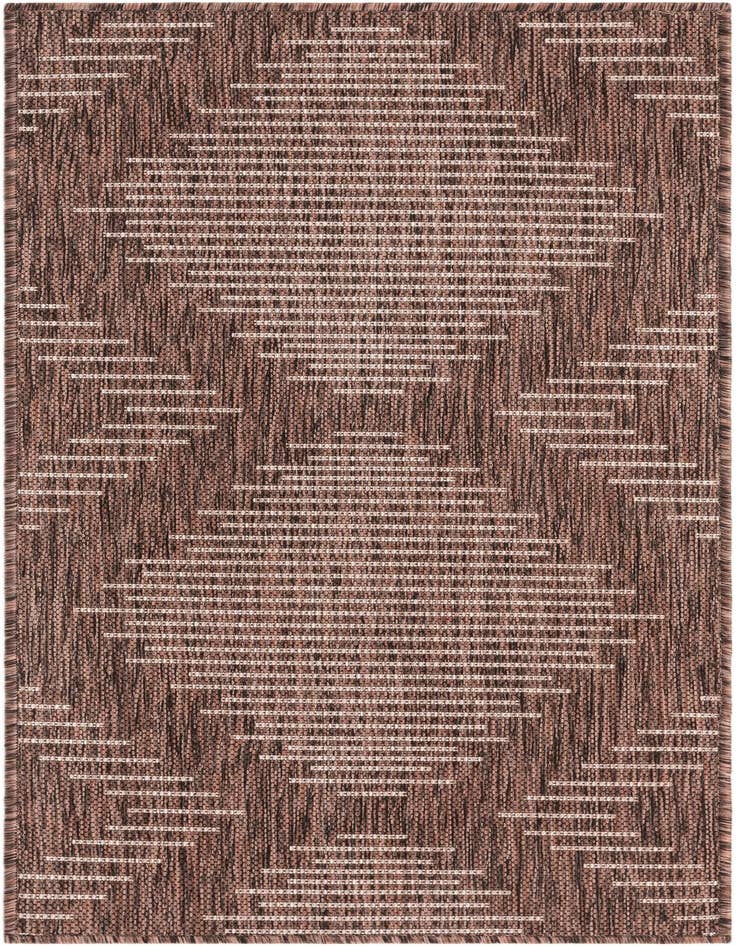 Detail image of 2' x 4' Easy-Clean Modern Indoor / Outdoor Runner Rug