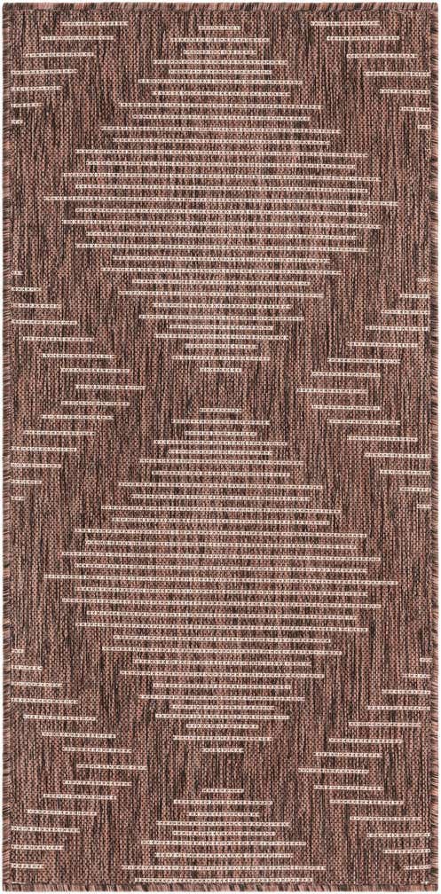 2' x 4' Easy-Clean Modern Indoor / Outdoor Runner Rug