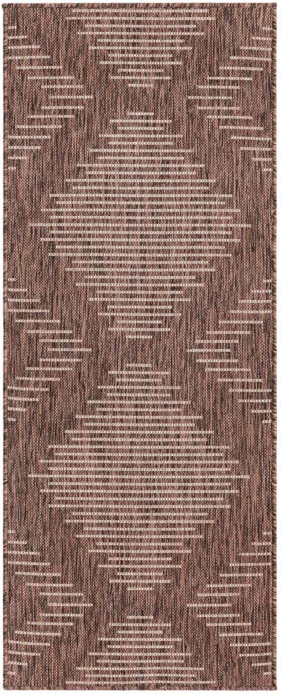 2' x 5' 3 Easy-Clean Modern Indoor / Outdoor Runner Rug