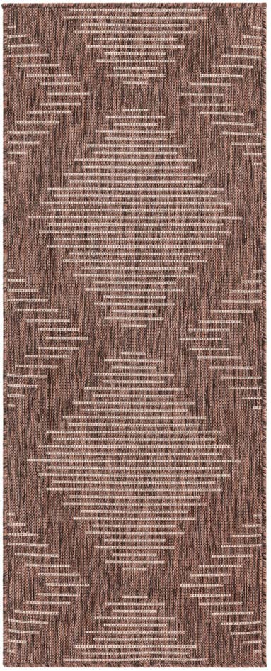 Detail image of 2' x 5' 3 Easy-Clean Modern Indoor / Outdoor Runner Rug