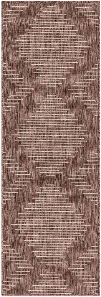 2' x 6' Easy-Clean Modern Indoor / Outdoor Runner Rug