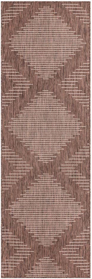 Detail image of 2' x 8' Easy-Clean Modern Indoor / Outdoor Runner Rug