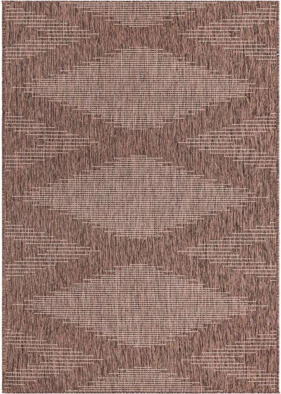 2' 7 x 12' Easy-Clean Modern Indoor / Outdoor Runner Rug