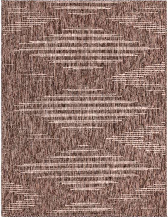 2' 7 x 12' Easy-Clean Modern Indoor / Outdoor Runner Rug