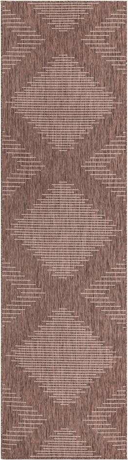 Detail image of 2' 7 x 12' Easy-Clean Modern Indoor / Outdoor Runner Rug