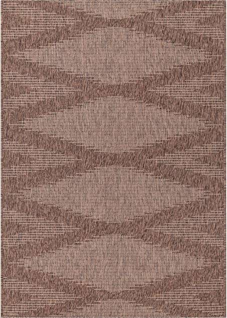 3' 3 x 14' Easy-Clean Modern Indoor / Outdoor Runner Rug