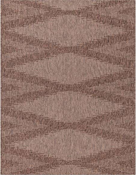 3' 3 x 14' Easy-Clean Modern Indoor / Outdoor Runner Rug