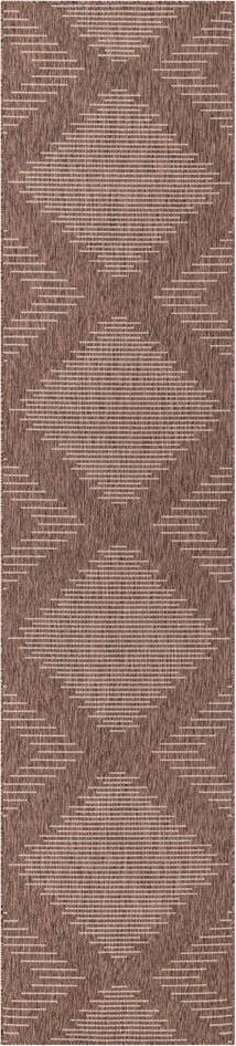 Detail image of 3' 3 x 14' Easy-Clean Modern Indoor / Outdoor Runner Rug