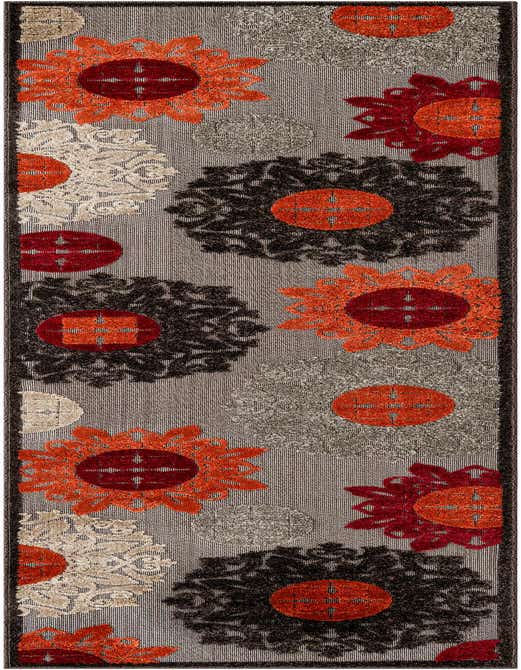 2' 7 x 10' Easy-Clean Modern Indoor / Outdoor Runner Rug