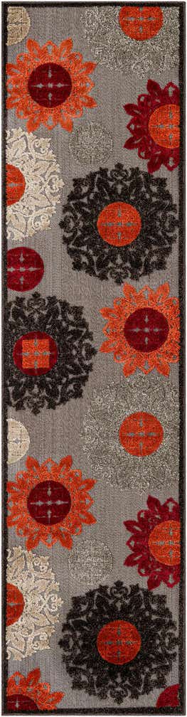2' 7 x 10' Easy-Clean Modern Indoor / Outdoor Runner Rug