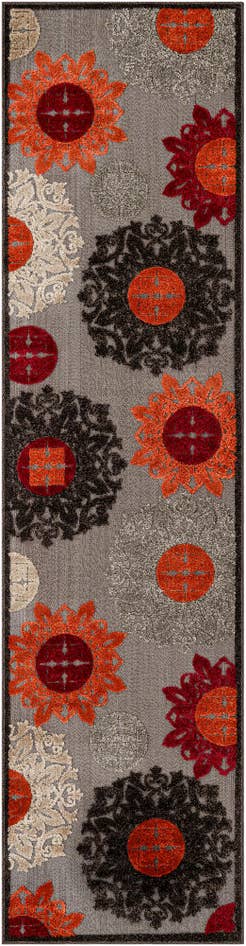Detail image of 2' 7 x 10' Easy-Clean Modern Indoor / Outdoor Runner Rug