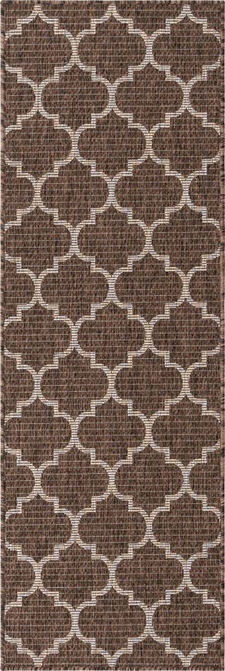 Detail image of 2' x 6' Easy-Clean Trellis Indoor / Outdoor Runner Rug