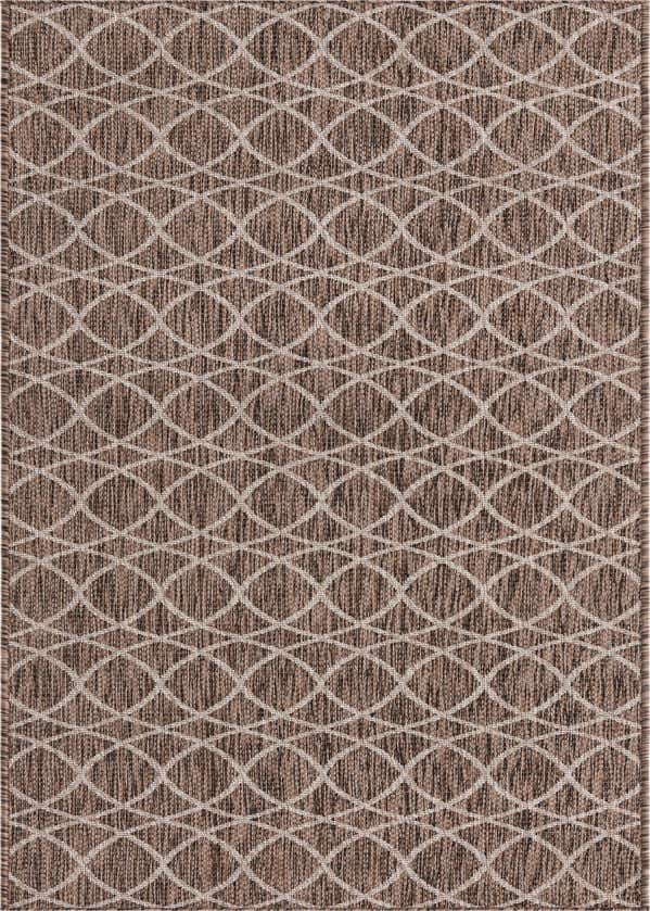 2' 7 x 10' Easy-Clean Trellis Indoor / Outdoor Runner Rug