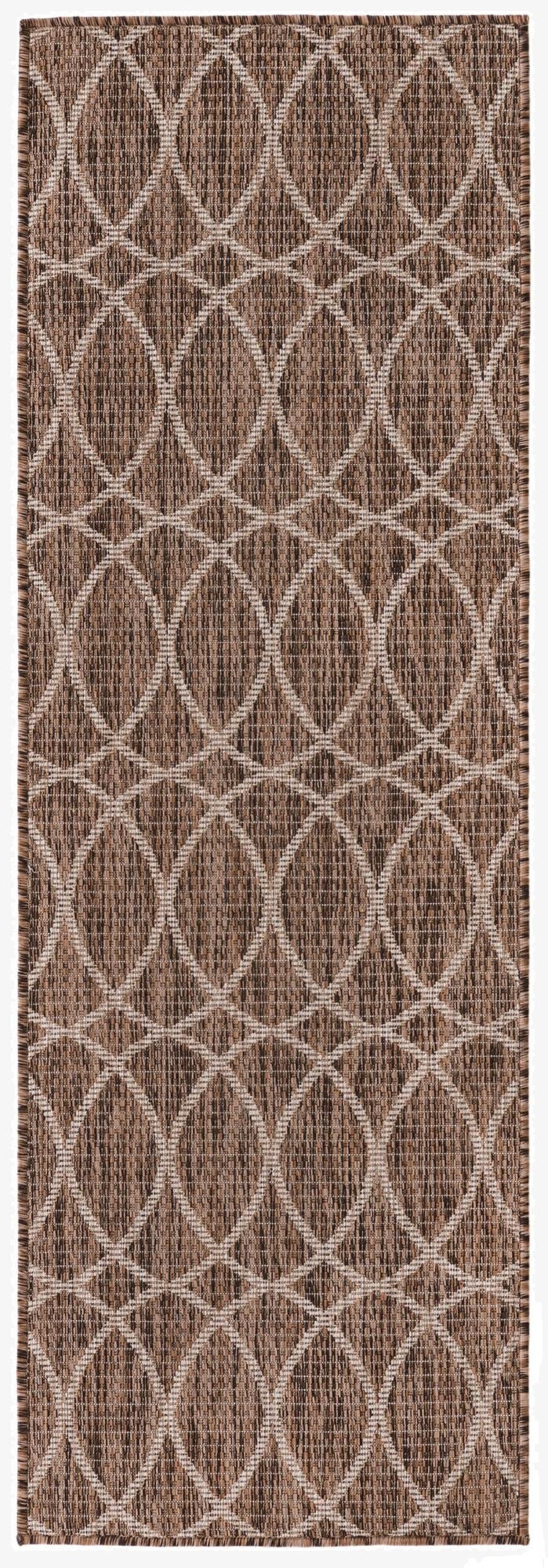 2' x 6'  Washable Trellis Indoor / Outdoor Runner Rug