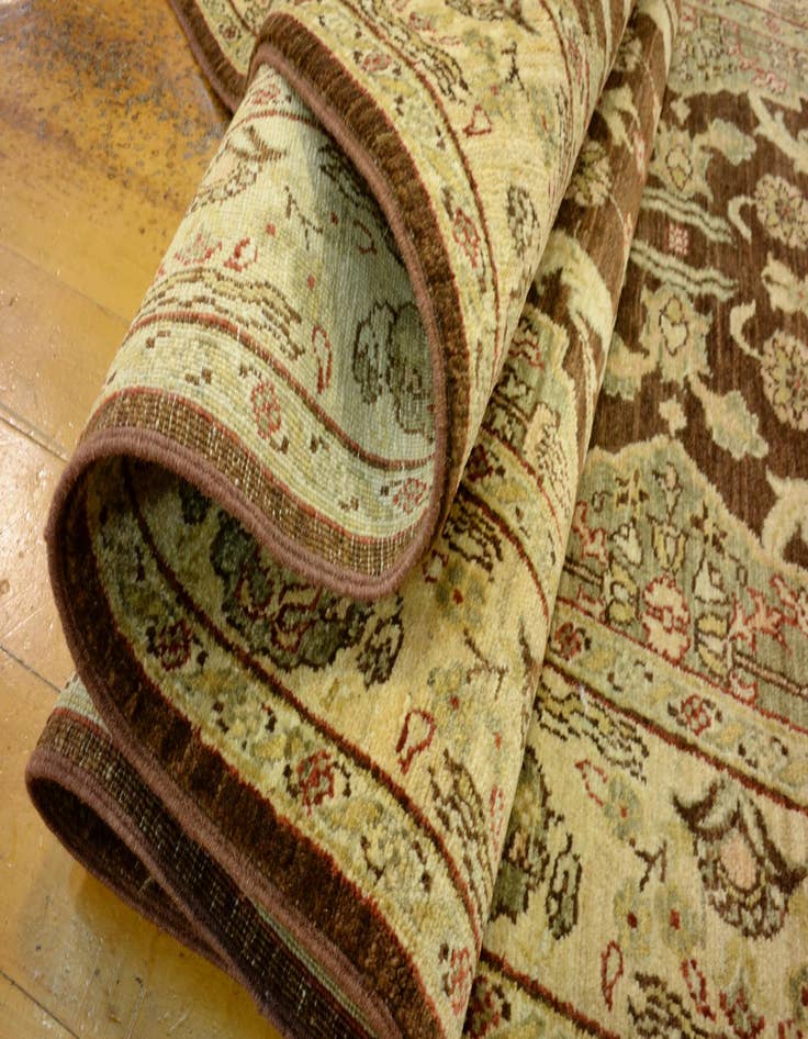 Detail image of 3' 2 x 9' 8  Hand Knotted Peshawar Ziegler Oriental Runner Rug