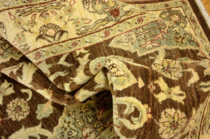 3' 2 x 9' 8 Hand Knotted Peshawar Ziegler Oriental Runner Rug