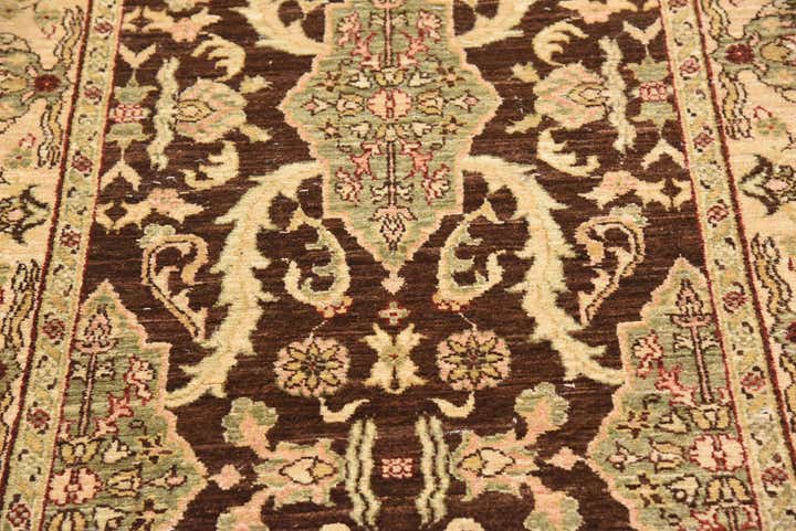 3' 2 x 9' 8 Hand Knotted Peshawar Ziegler Oriental Runner Rug