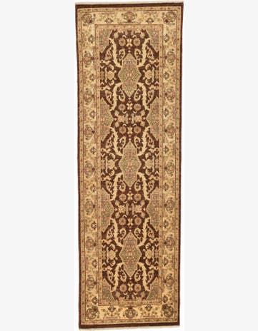 3' 2 x 9' 8 Hand Knotted Peshawar Ziegler Oriental Runner Rug