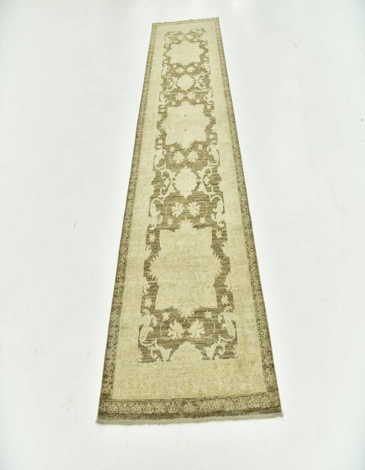 Detail image of 2' 7 x 8' 5  Hand Knotted Peshawar Ziegler Runner Rug