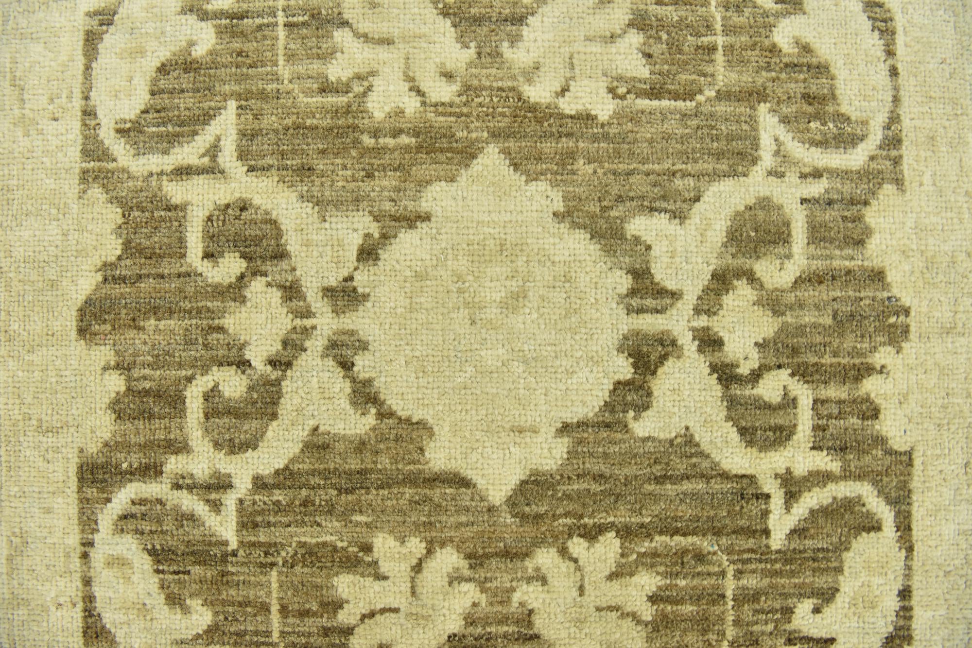 2' 7 x 8' 5 Hand Knotted Peshawar Ziegler Runner Rug