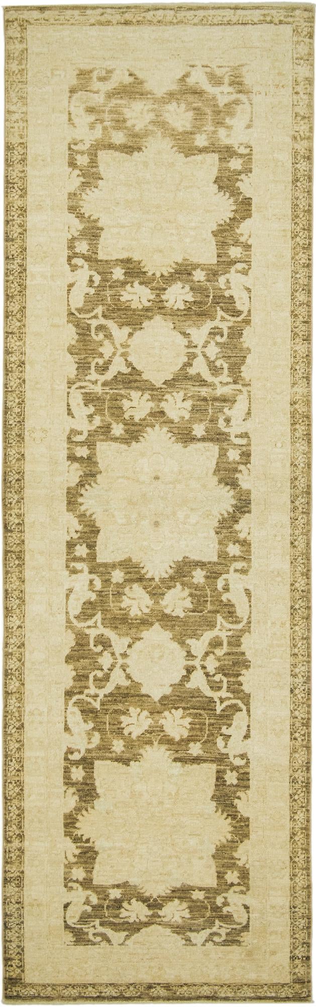 2' 7 x 8' 5 Hand Knotted Peshawar Ziegler Runner Rug