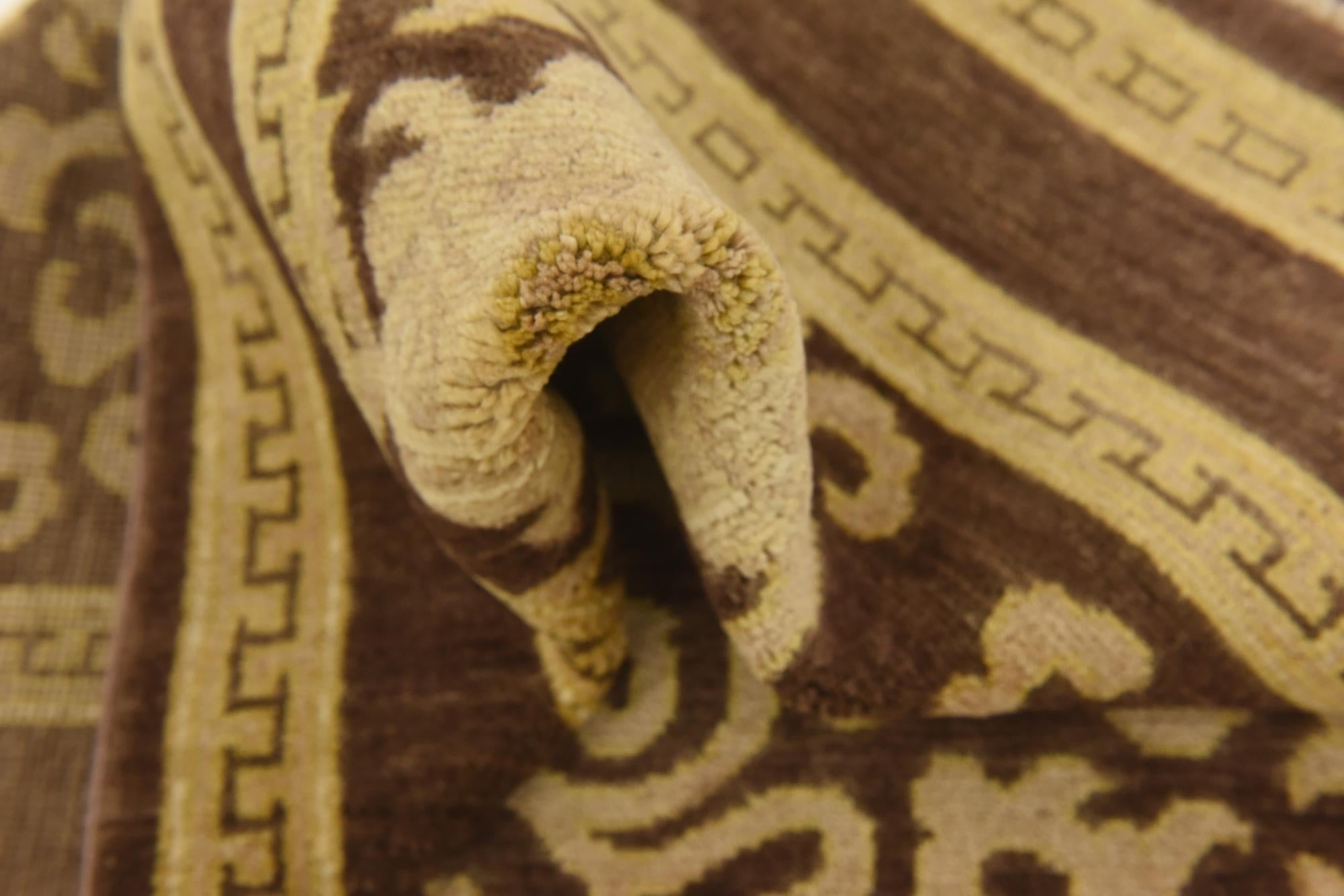 4' x 15' Hand Knotted Peshawar Ziegler Runner Rug