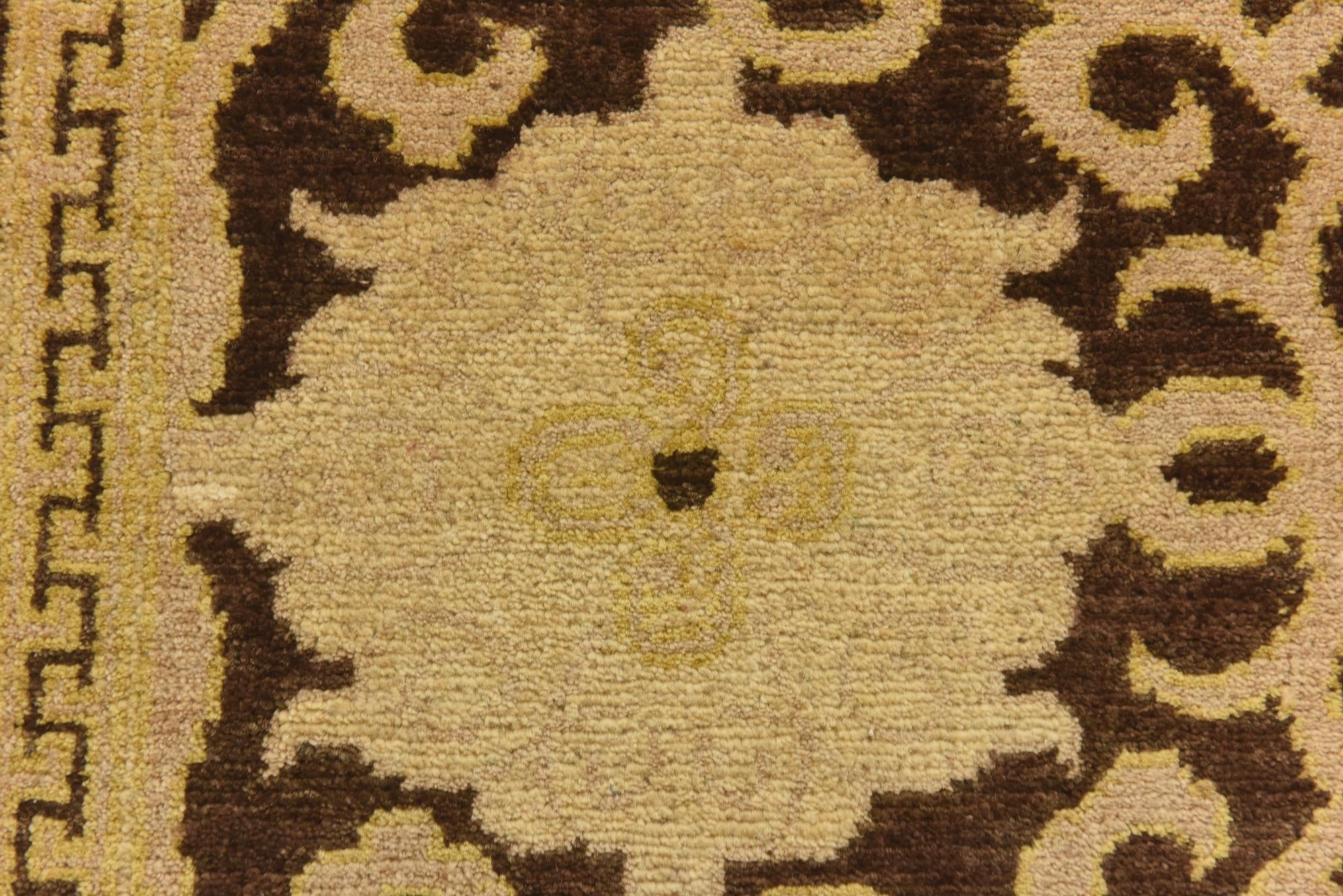 4' x 15' Hand Knotted Peshawar Ziegler Runner Rug