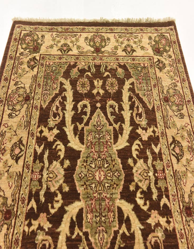 Detail image of 3' 3 x 9' 7  Hand Knotted Peshawar Ziegler Runner Rug