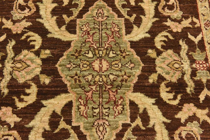 Detail image of 3' 3 x 9' 7 Hand Knotted Peshawar Ziegler Runner Rug
