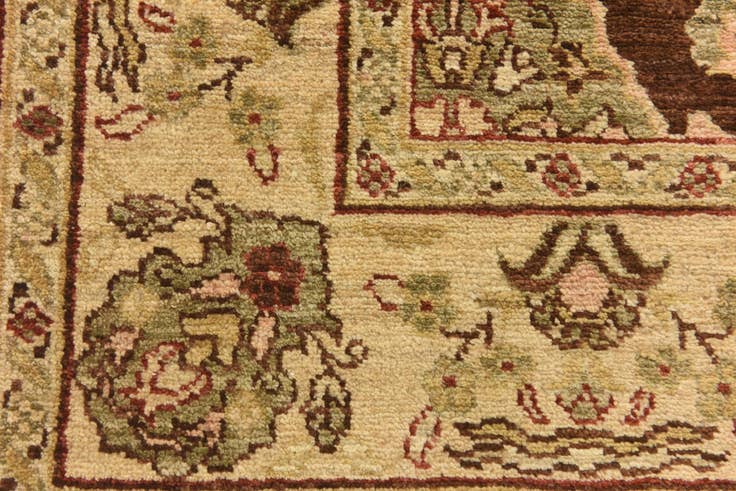 Detail image of 3' 3 x 9' 7 Hand Knotted Peshawar Ziegler Runner Rug