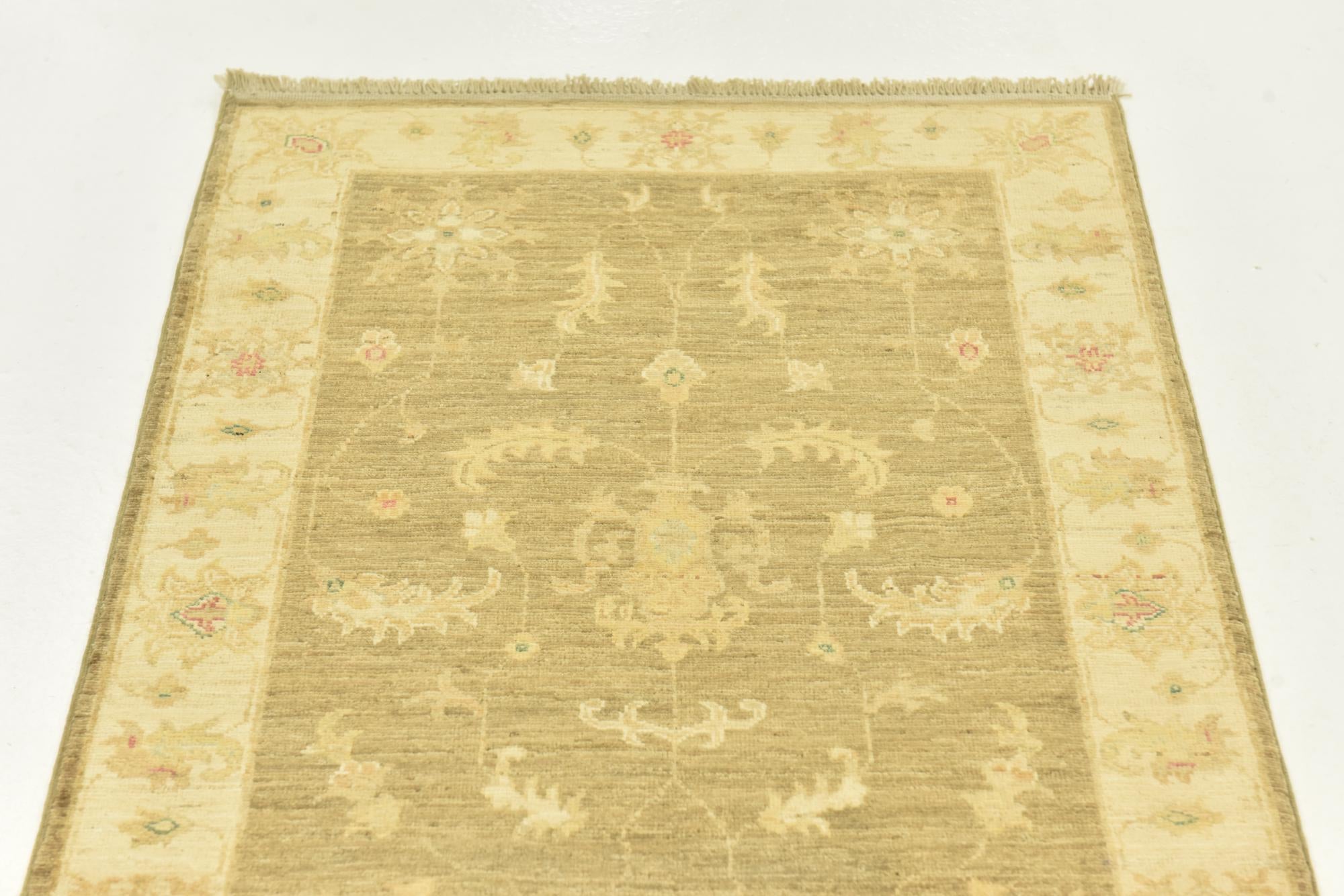 2' 7 x 10' Hand Knotted Peshawar Ziegler Runner Rug